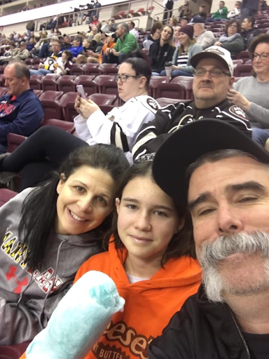Eric Fessenden and family at a sporting event